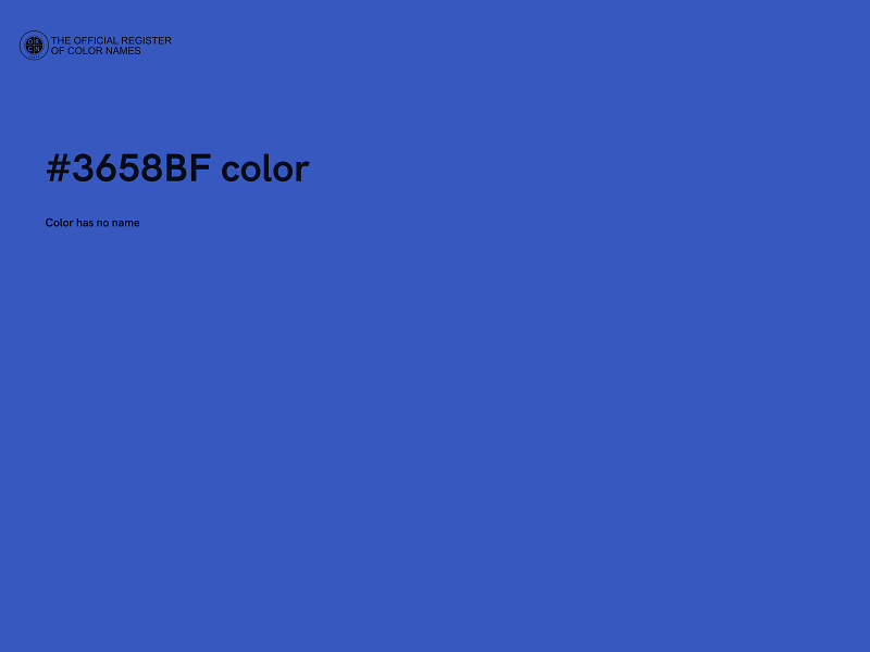 #3658BF color image