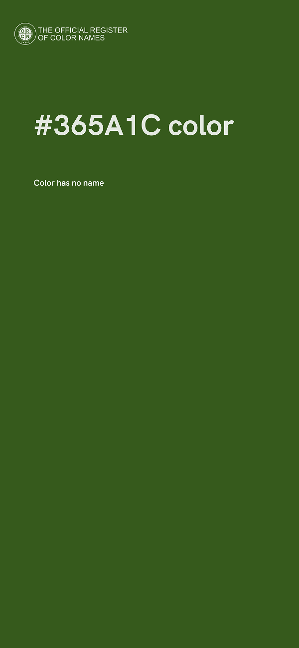 #365A1C color image