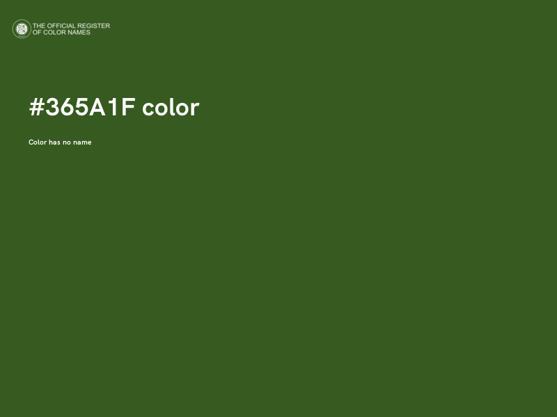 #365A1F color image
