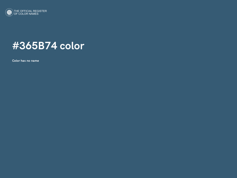 #365B74 color image