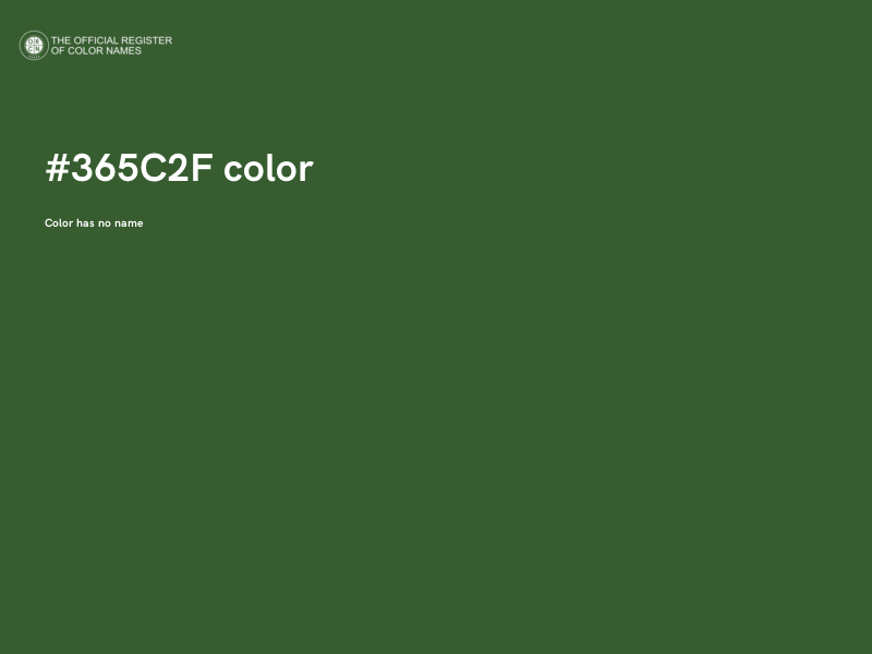 #365C2F color image