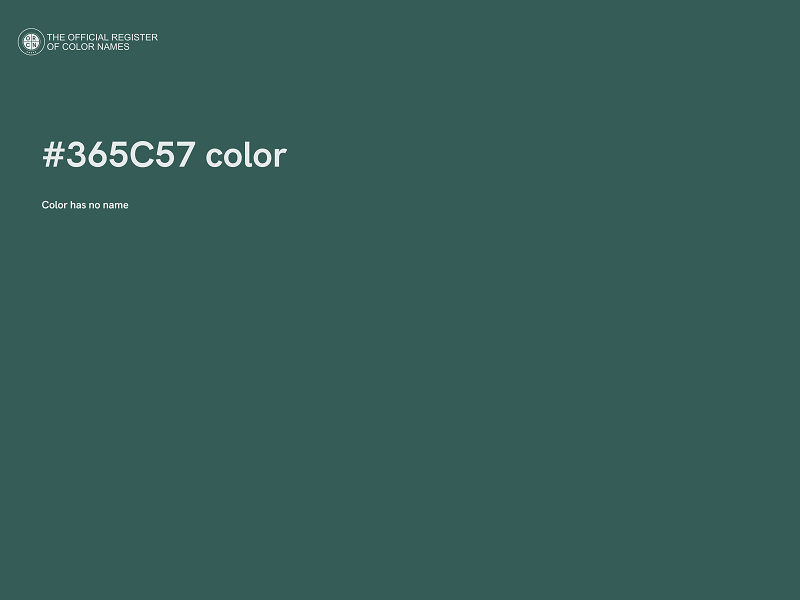 #365C57 color image