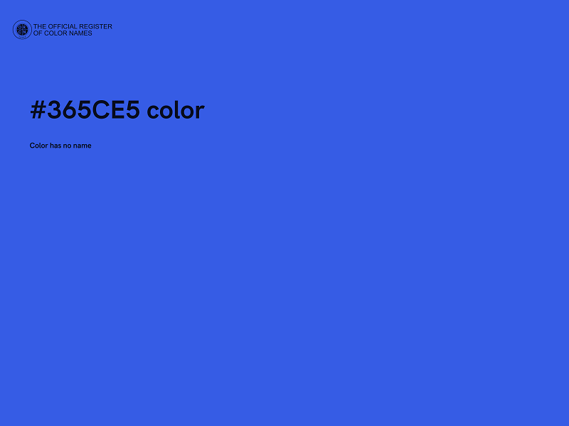 #365CE5 color image