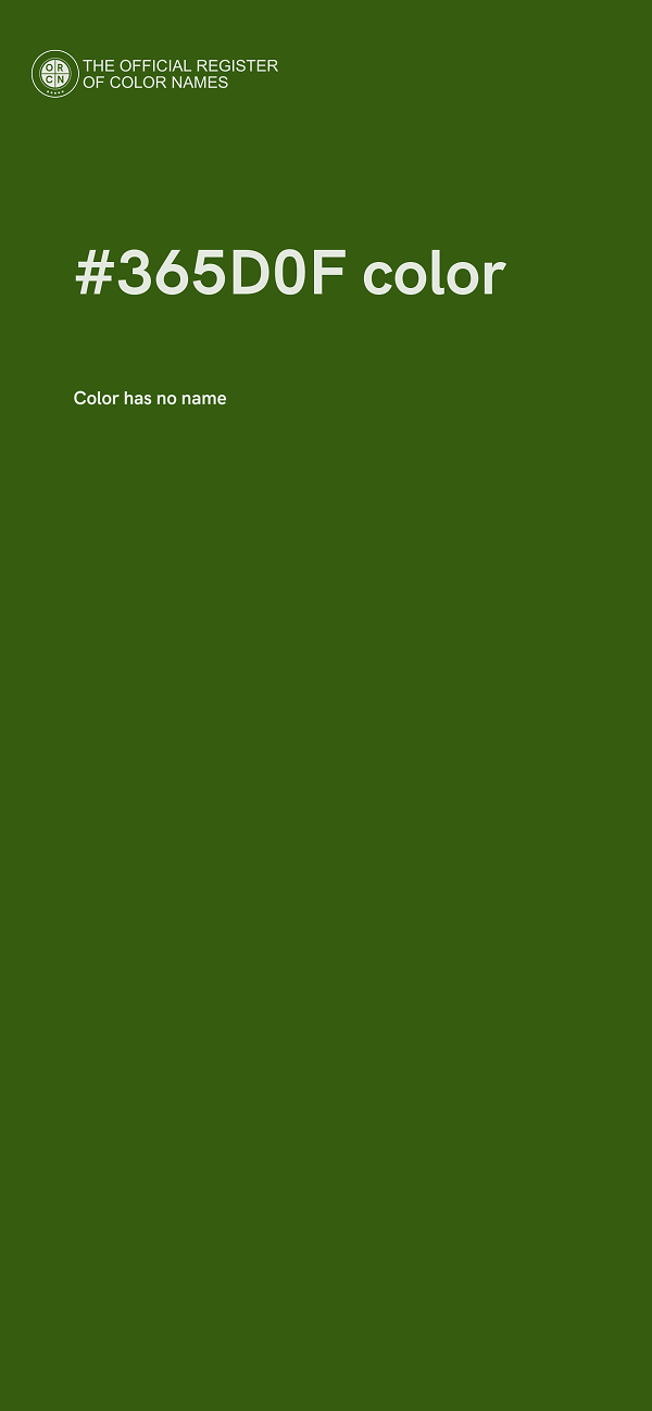 #365D0F color image