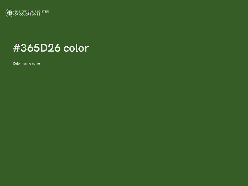 #365D26 color image
