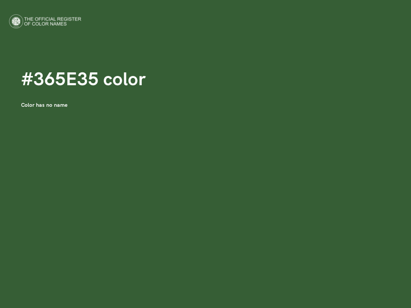 #365E35 color image
