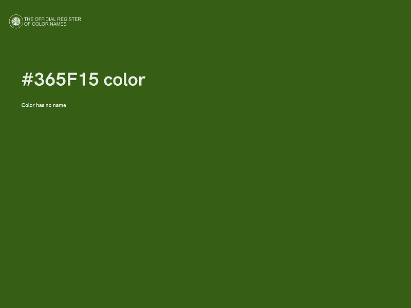 #365F15 color image