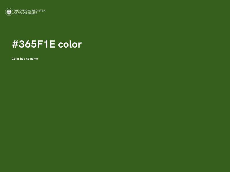 #365F1E color image