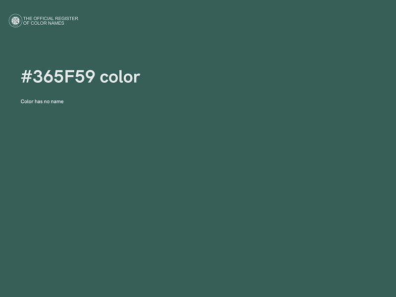 #365F59 color image