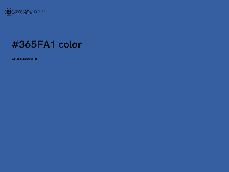 #365FA1 color image