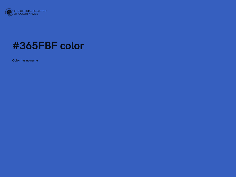 #365FBF color image