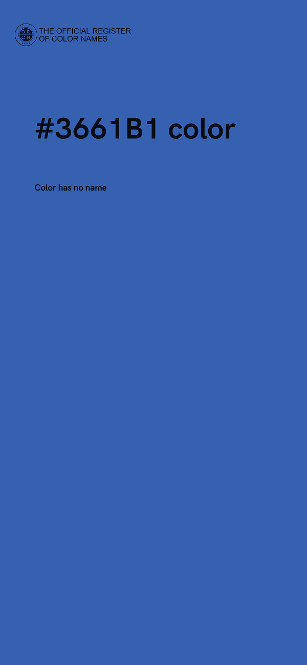 #3661B1 color image