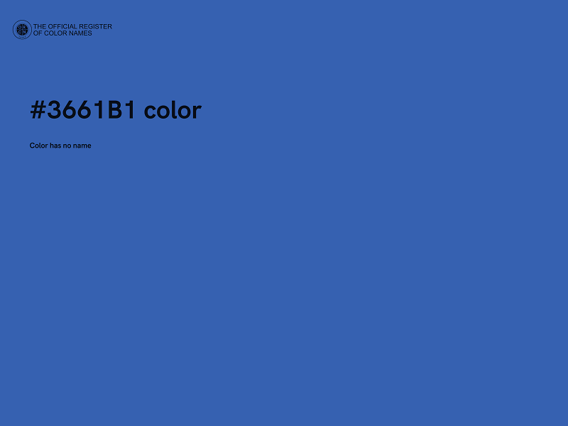 #3661B1 color image