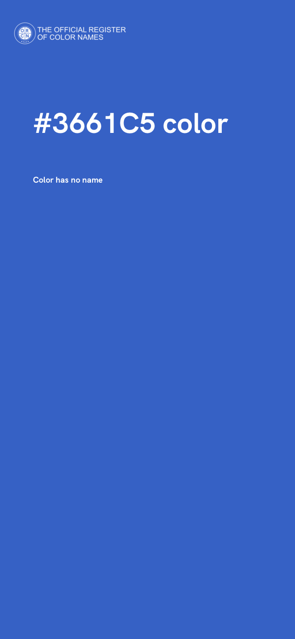 #3661C5 color image