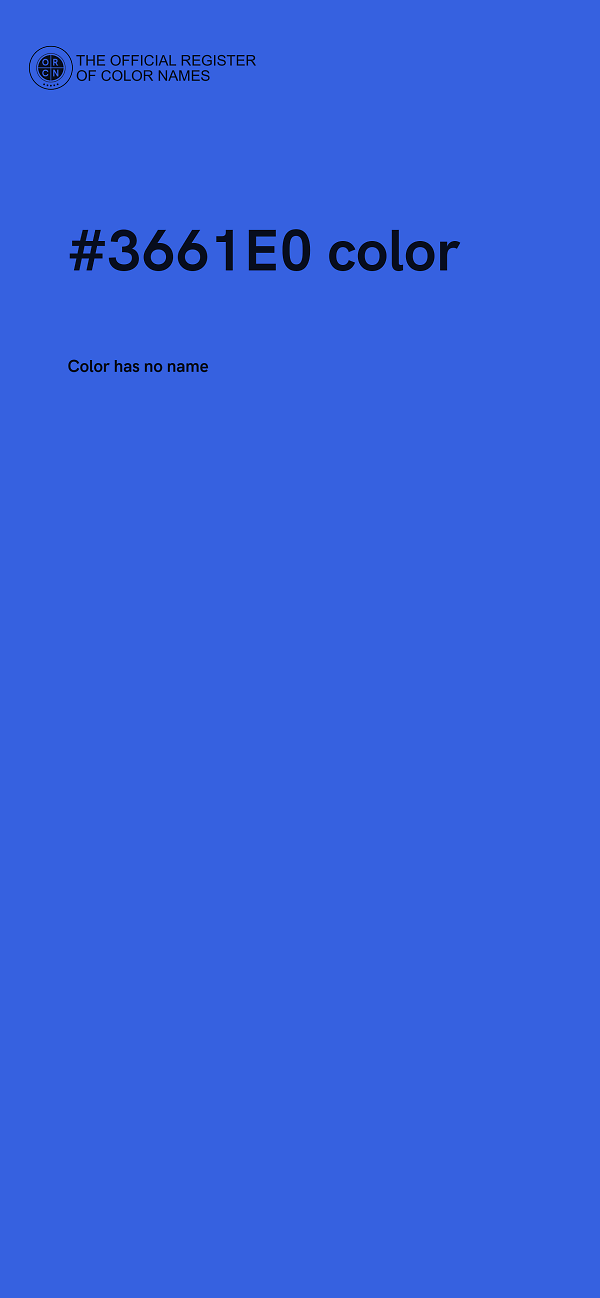 #3661E0 color image