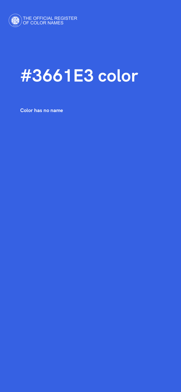 #3661E3 color image
