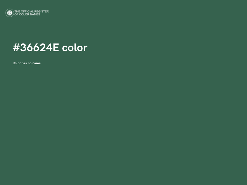 #36624E color image