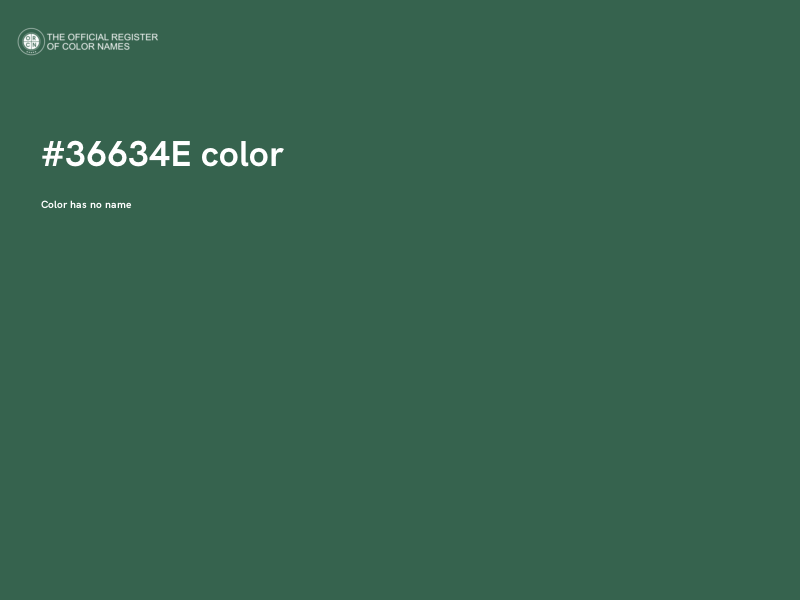 #36634E color image