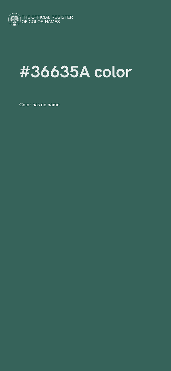 #36635A color image