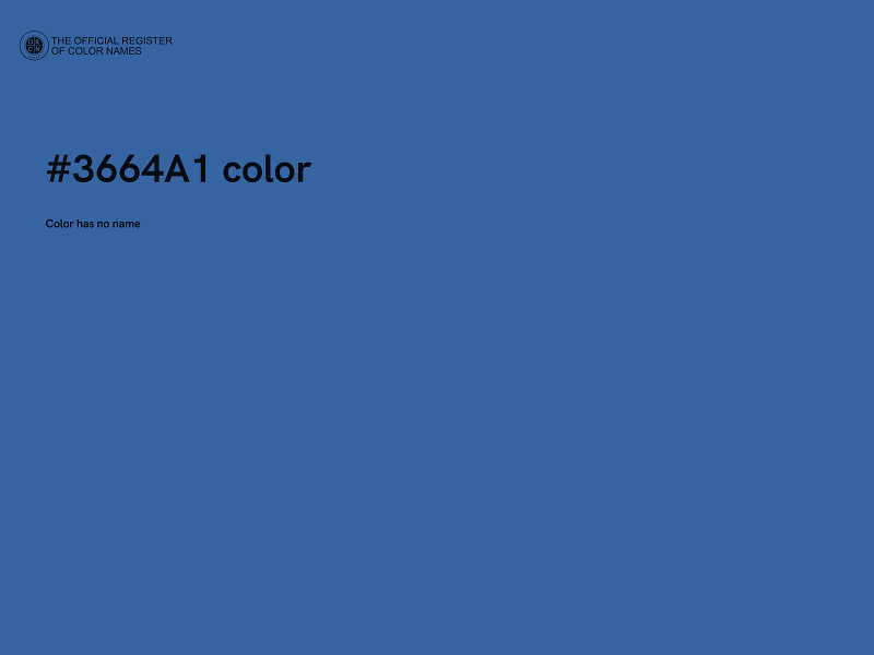 #3664A1 color image