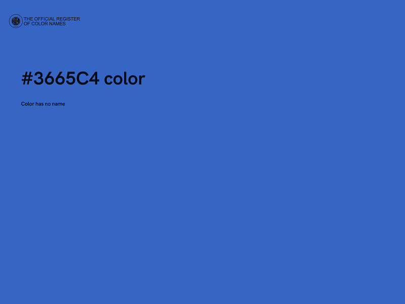 #3665C4 color image