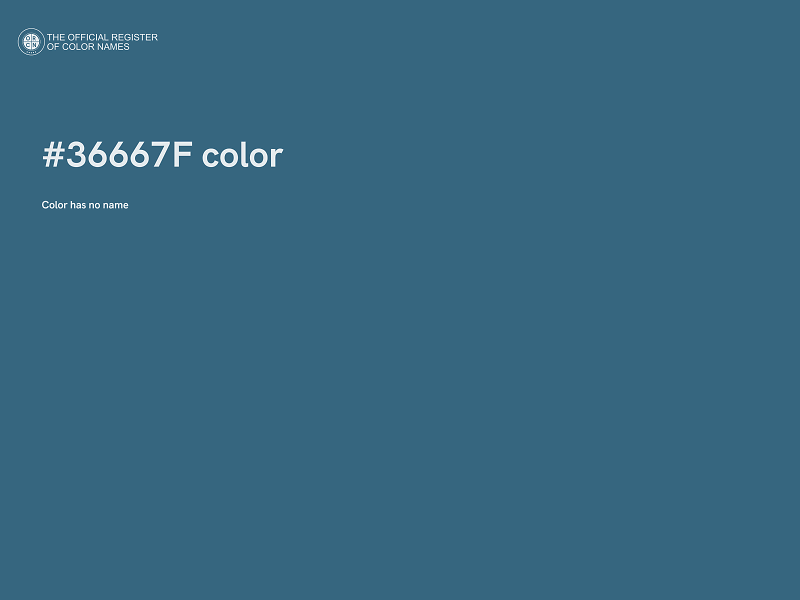 #36667F color image