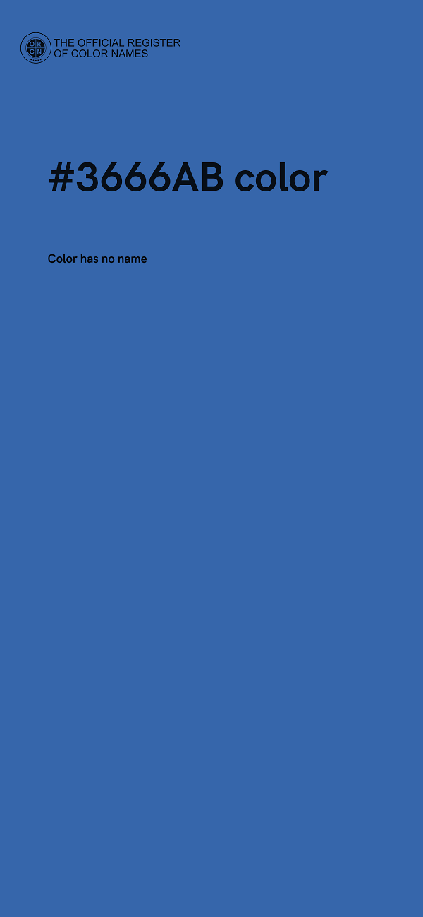 #3666AB color image