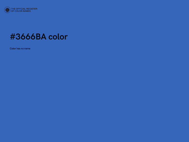 #3666BA color image