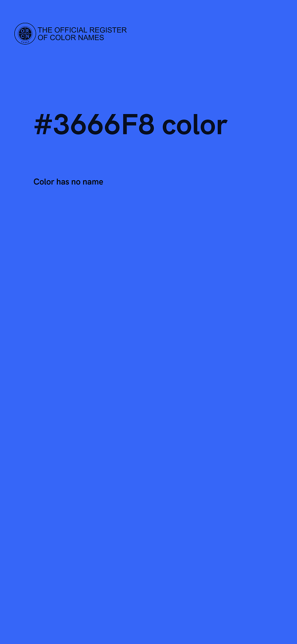 #3666F8 color image
