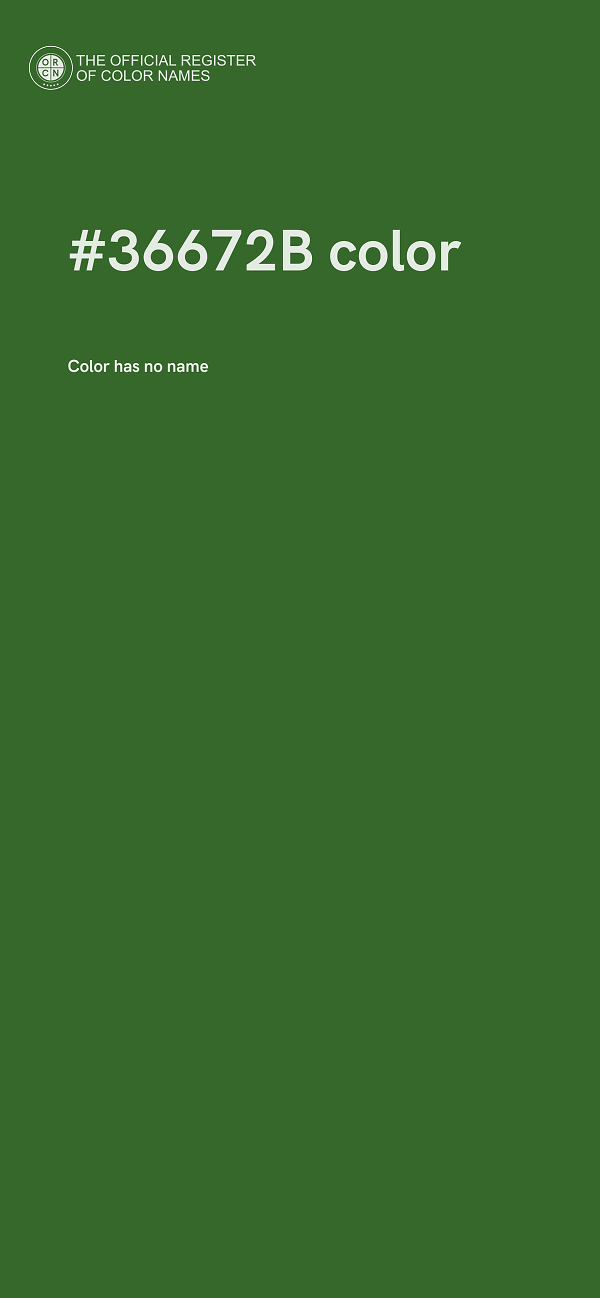 #36672B color image