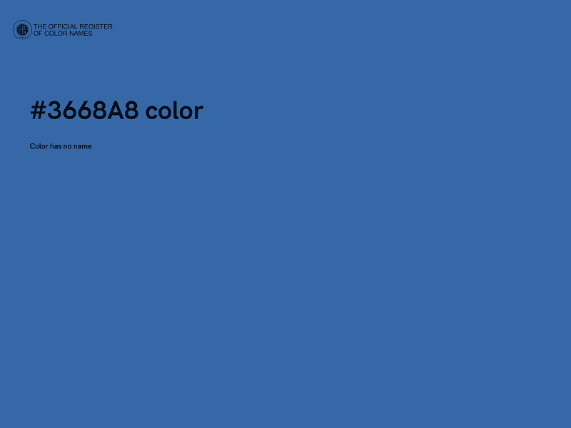 #3668A8 color image