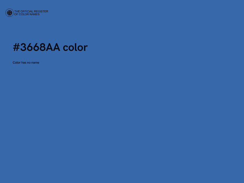 #3668AA color image