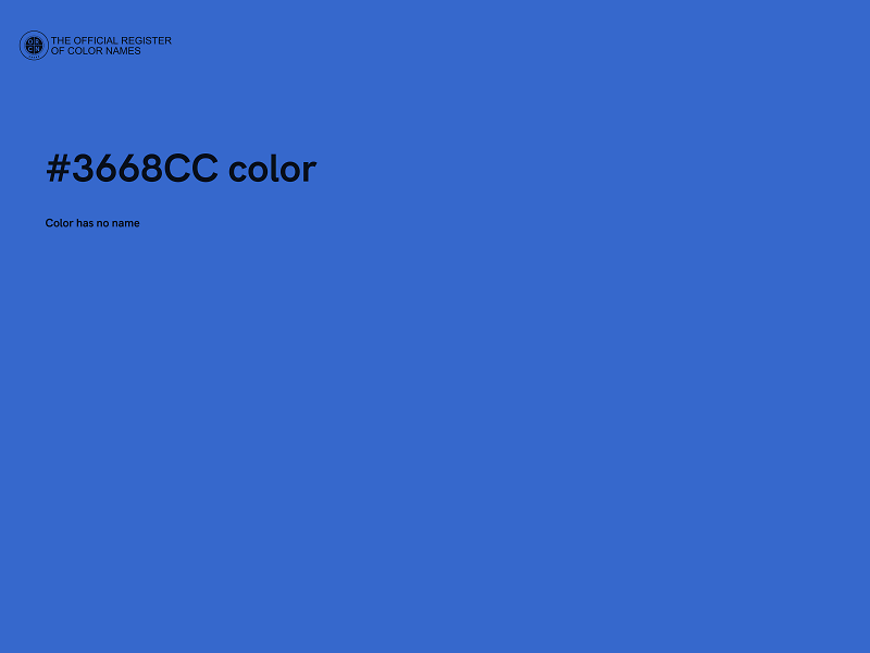 #3668CC color image