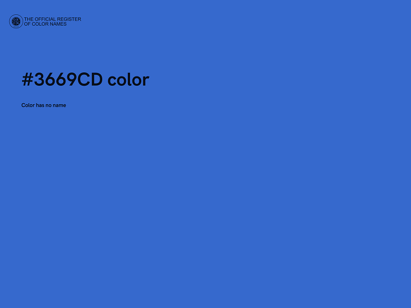 #3669CD color image