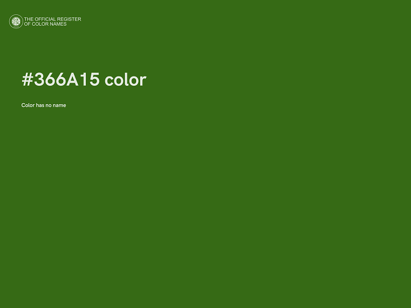 #366A15 color image