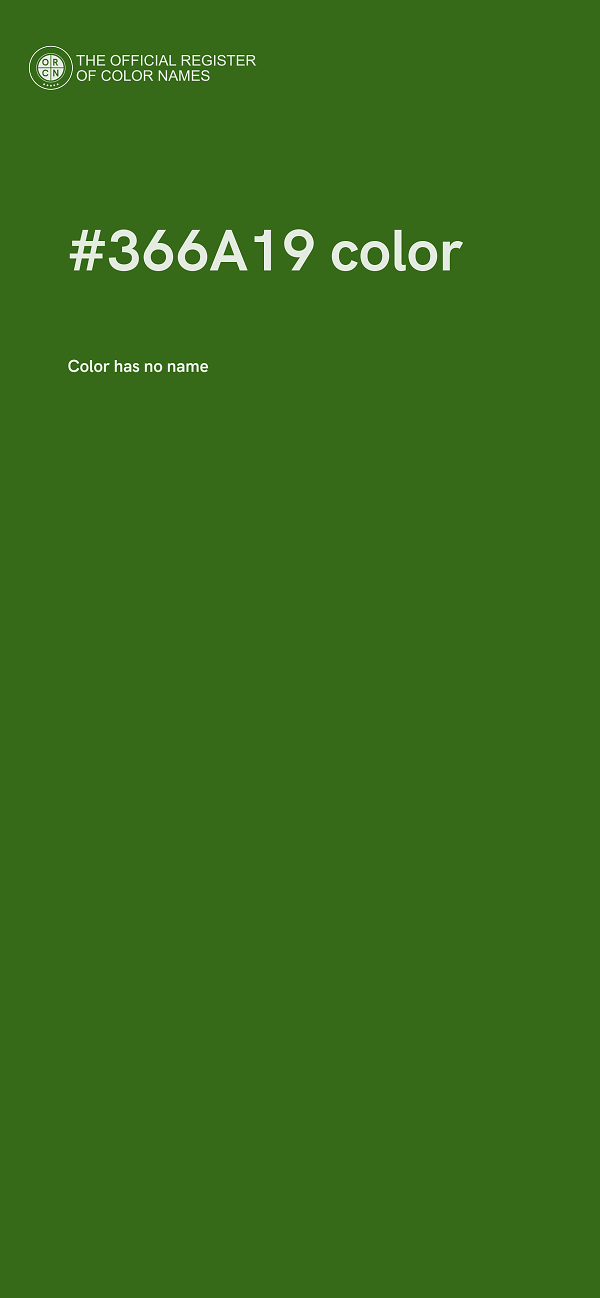 #366A19 color image