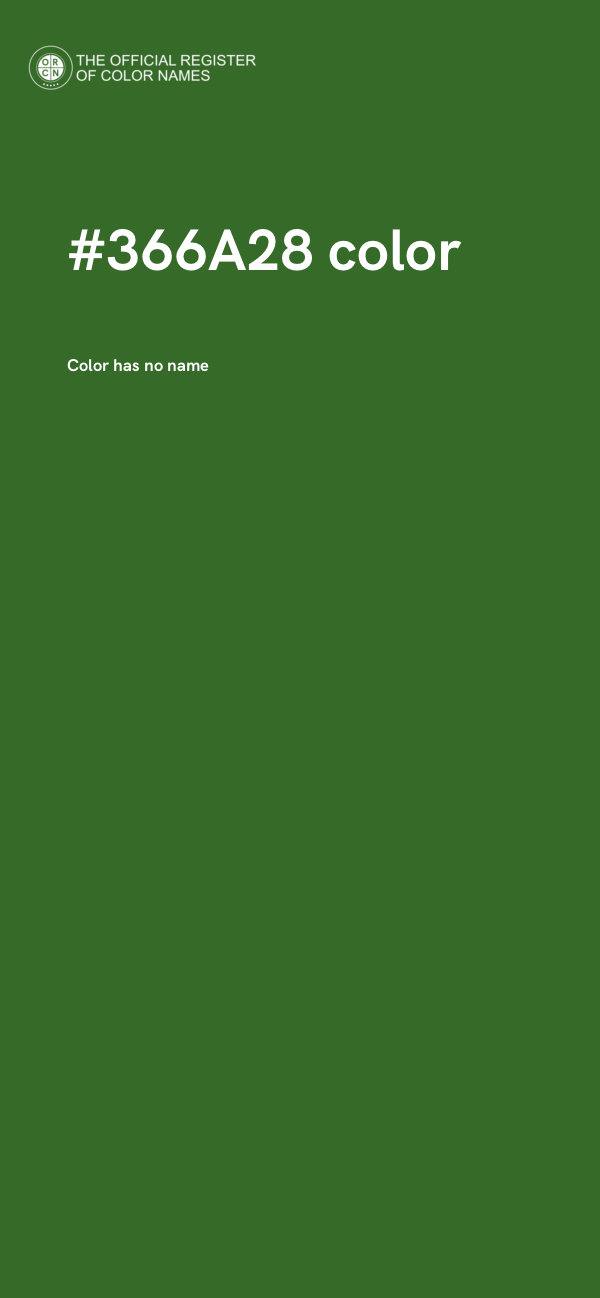 #366A28 color image