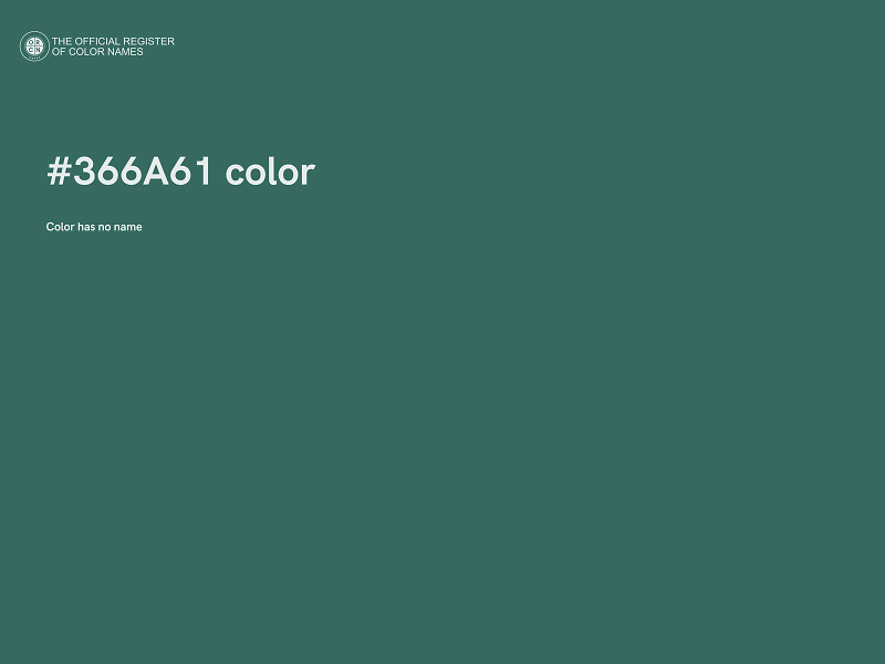 #366A61 color image