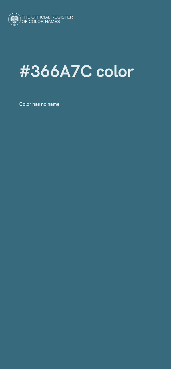 #366A7C color image