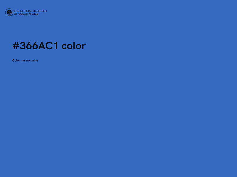 #366AC1 color image