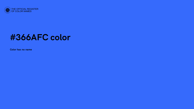 #366AFC color image