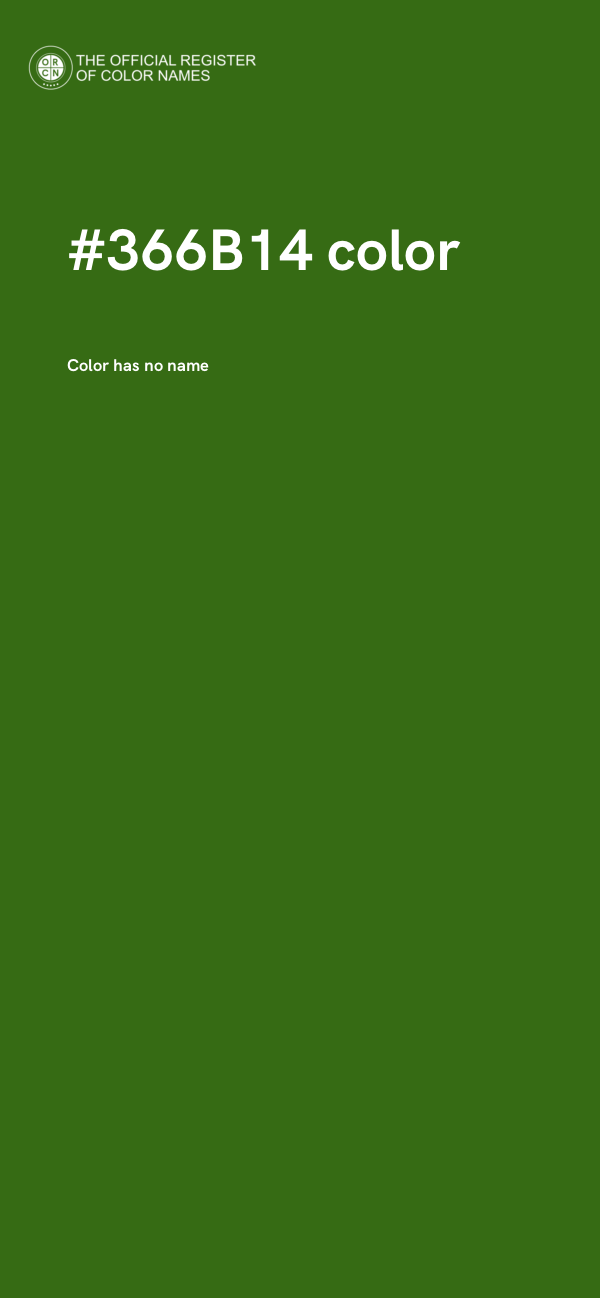 #366B14 color image