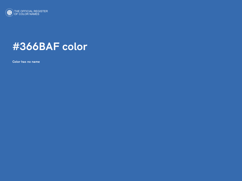 #366BAF color image