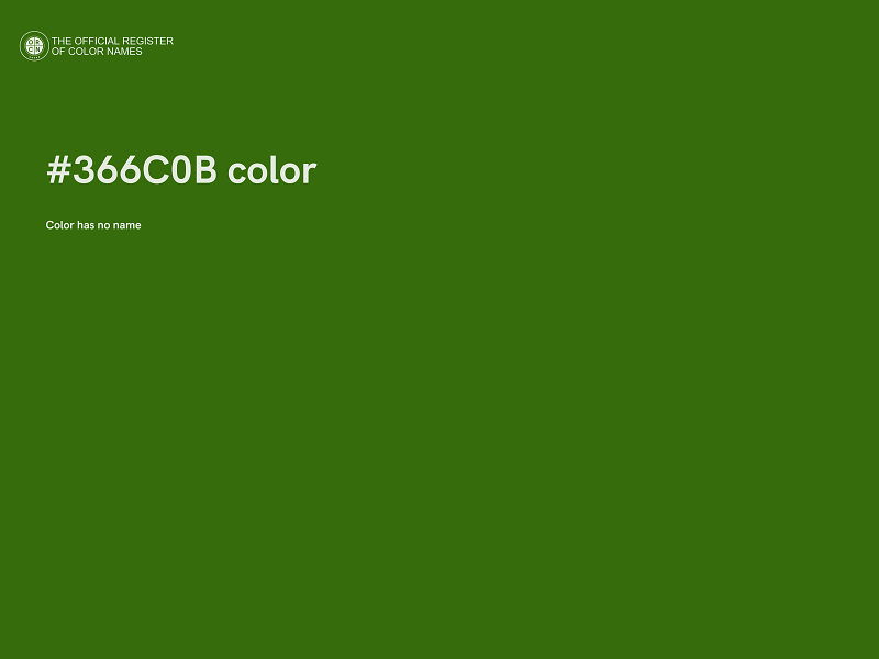 #366C0B color image