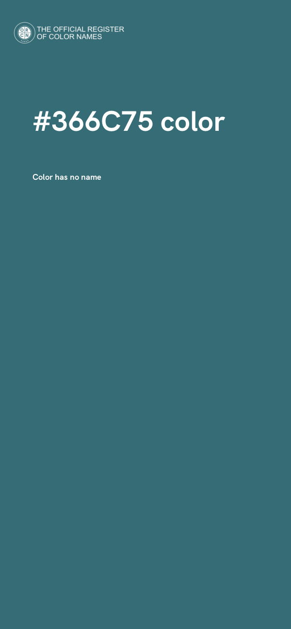 #366C75 color image