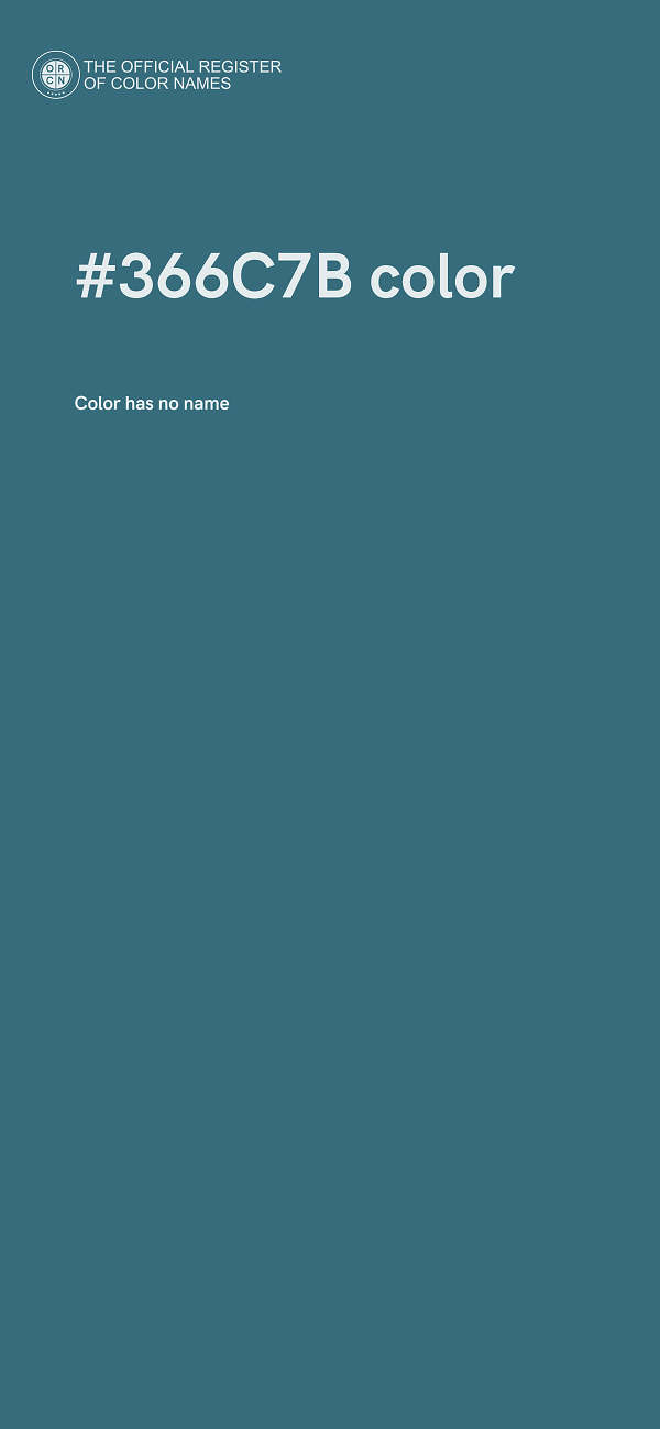 #366C7B color image