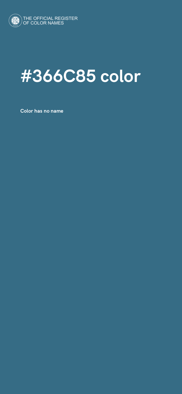 #366C85 color image