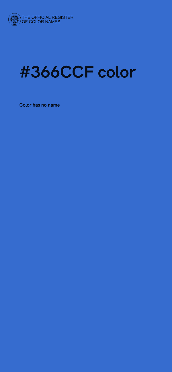 #366CCF color image