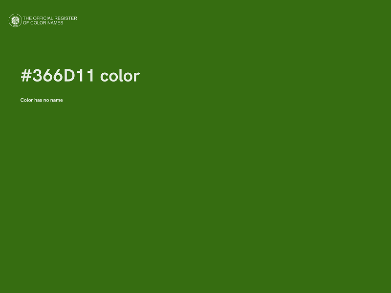 #366D11 color image