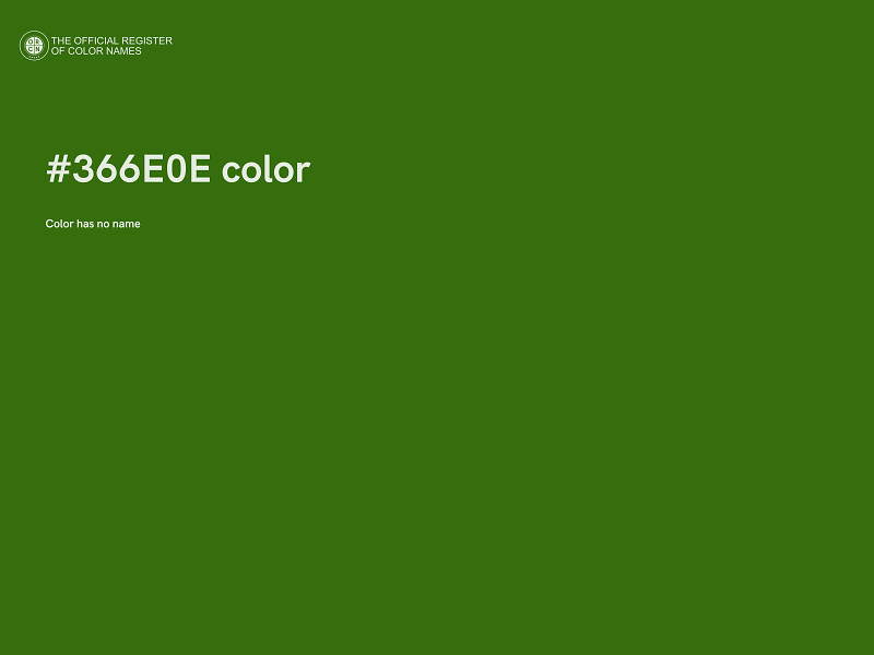 #366E0E color image